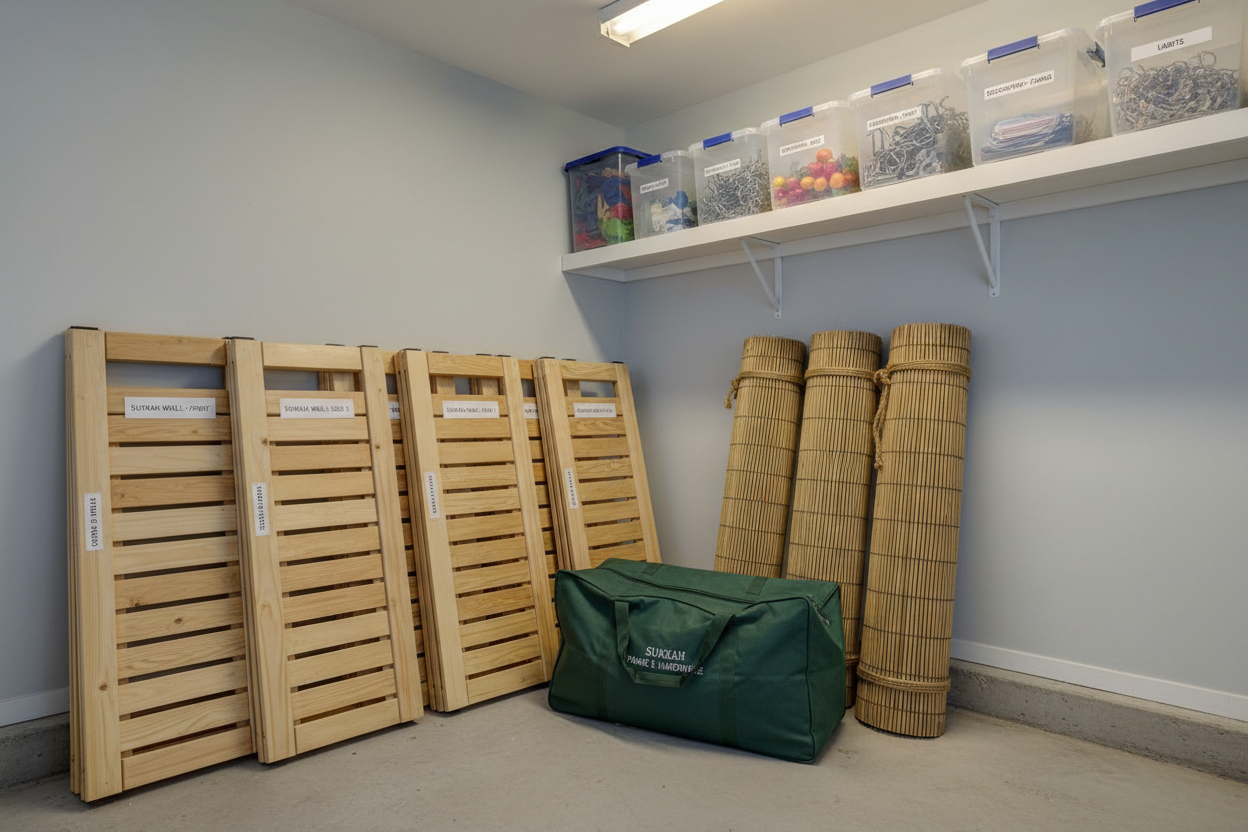Sukkah Storage and Off-Season Care: How to Protect Your Sukkah Year After Year