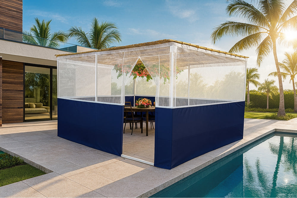 Florida Sukkah – mesh top for tropical weather