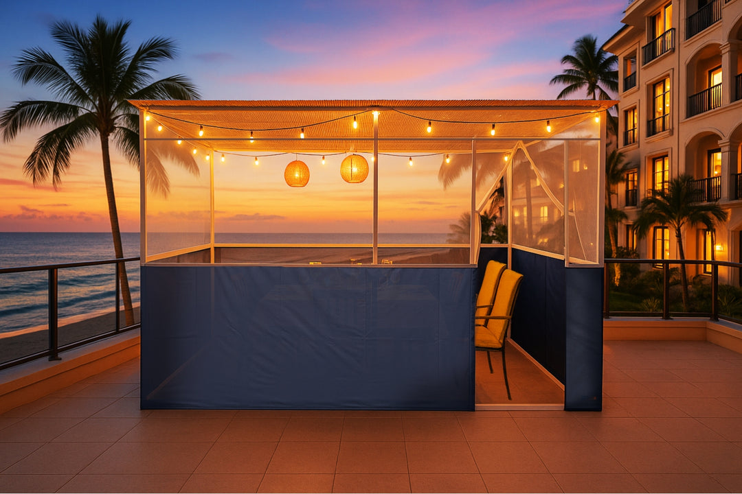 Florida Sukkah – mesh top for tropical weather