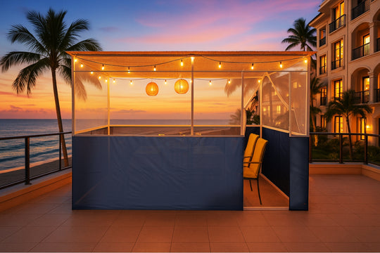 Florida Sukkah – mesh top for tropical weather
